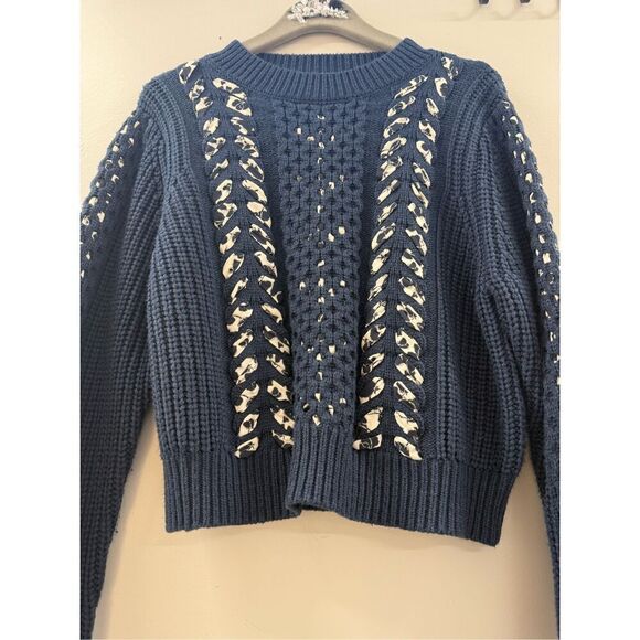 Jason Wu x RTR  Woven Detail Sweater - Picture 6 of 8